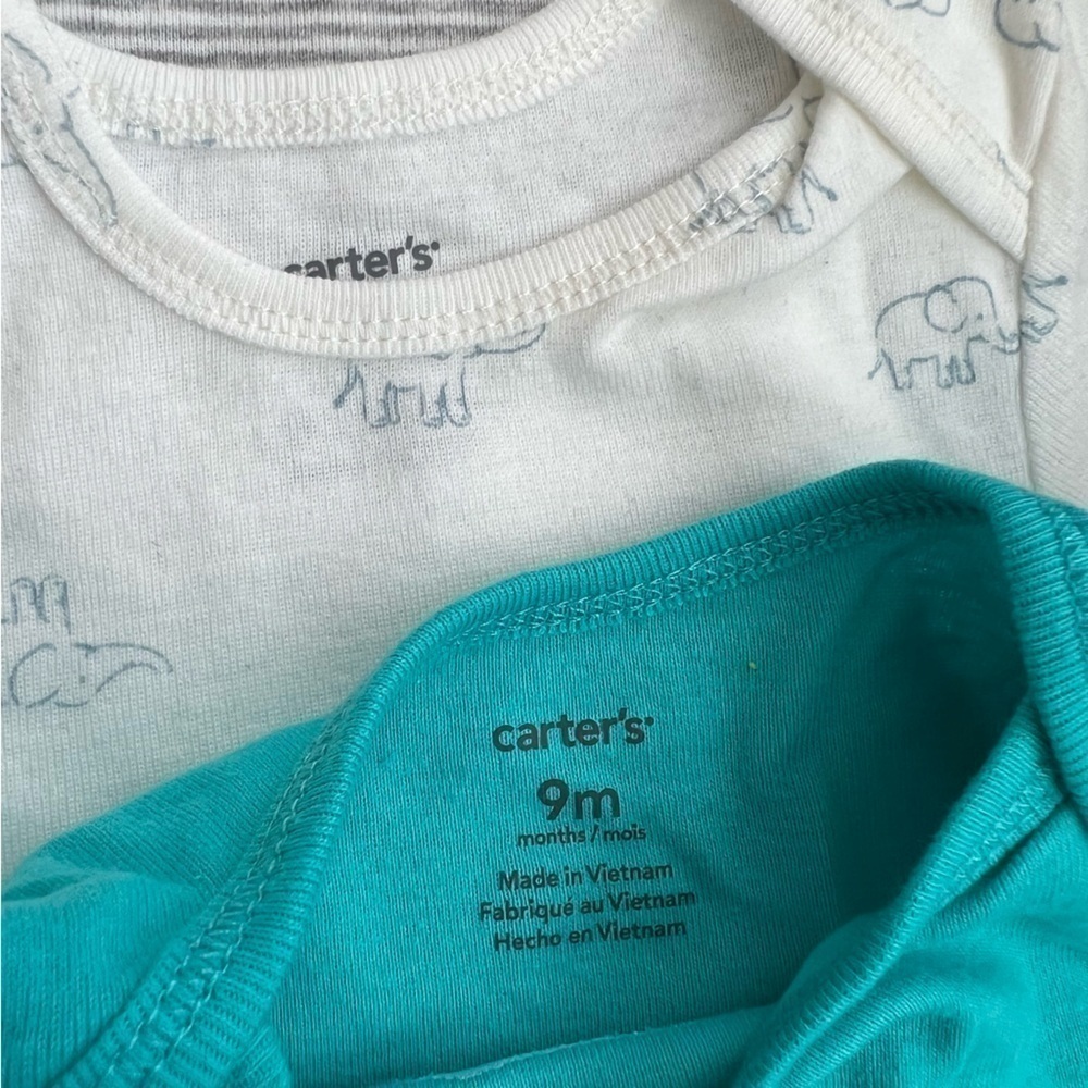 Carter’s Baby 4 Pack Short-Sleeved Onesies/Bodysuits 100% Cotton 9M NWOT - Picture 5 of 5